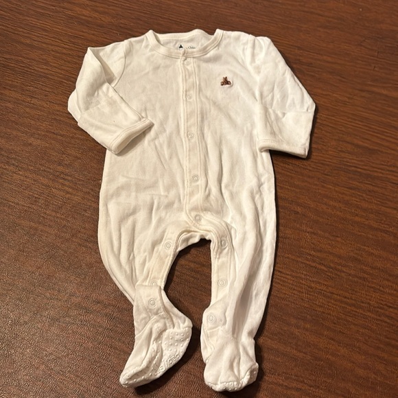 Baby Gap white long sleeve sleeper 0-3 months - Picture 1 of 7